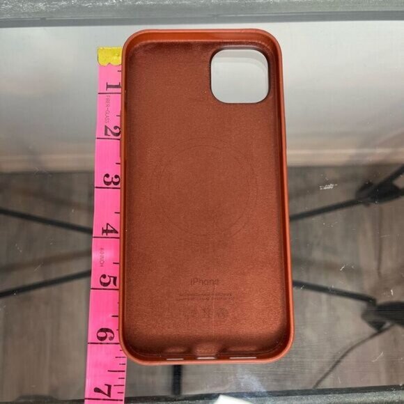 Apple iPhone 14 Plus Leather Case With MagSafe New Open Box Umber Brown - Picture 5 of 7